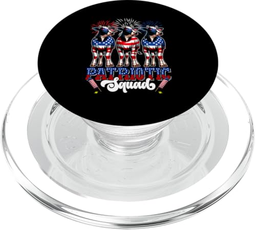 Patriotic Squad 4. Juli US-Flagge Drei süße Kühe Bauer PopSockets PopGrip für MagSafe Patriotic Squad 4. Juli US-Flagge Drei süße Kühe Bauer PopSockets PopGrip für MagSafe von Farmer 4th Of July Costume