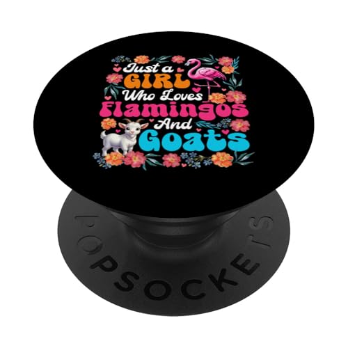 A Girl Loves Flamingos And Goat Colorful Flowers Farmer PopSockets Klebender PopGrip A Girl Loves Flamingos And Goat Colorful Flowers Farmer PopSockets Klebender PopGrip von Farmer Vacations Costume