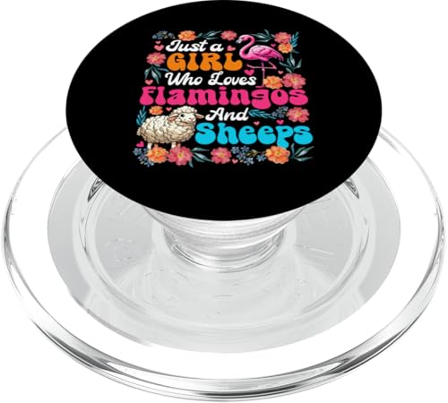 A Girl Loves Flamingos And Sheeps Colorful Flowers Farmer PopSockets PopGrip für MagSafe A Girl Loves Flamingos And Sheeps Colorful Flowers Farmer PopSockets PopGrip für MagSafe von Farmer Vacations Costume