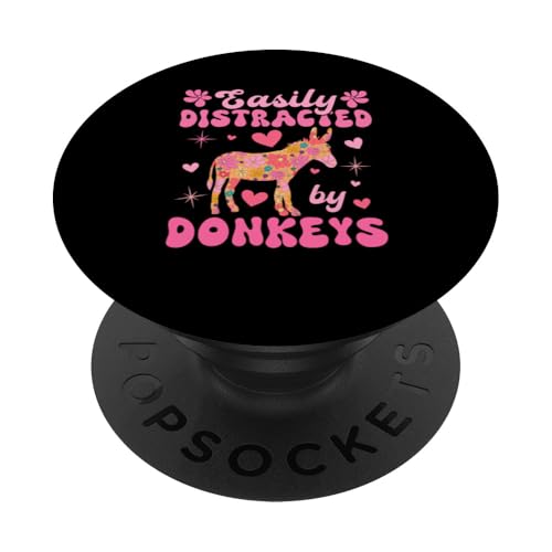 Leicht abgelenkt von Eseln, buntes Blumenbauer-Rancher PopSockets Klebender PopGrip Leicht abgelenkt von Eseln, buntes Blumenbauer-Rancher PopSockets Klebender PopGrip von Farmer Vacations Costume