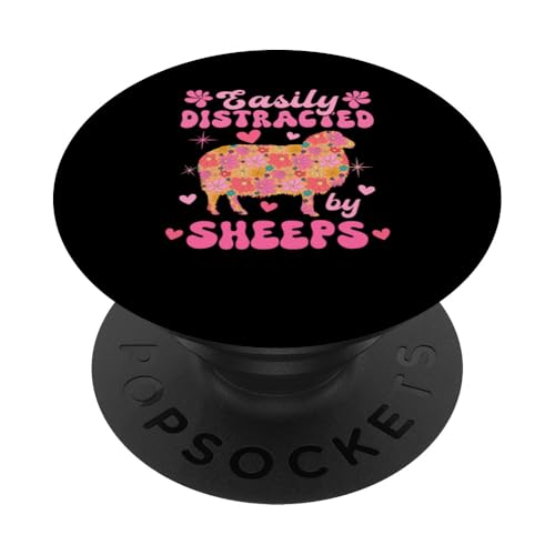 Leicht abgelenkt von Schafen, bunt, Blumenbauer Rancher PopSockets Klebender PopGrip Leicht abgelenkt von Schafen, bunt, Blumenbauer Rancher PopSockets Klebender PopGrip von Farmer Vacations Costume