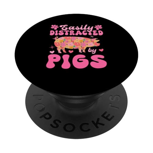 Leicht abgelenkt von Schweinen, farbenfroher Blumenbauer Rancher PopSockets Klebender PopGrip Leicht abgelenkt von Schweinen, farbenfroher Blumenbauer Rancher PopSockets Klebender PopGrip von Farmer Vacations Costume