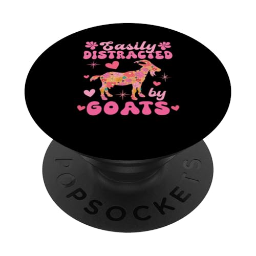 Leicht abgelenkt von Ziegen, buntes Blumenbauer-Rancher PopSockets Klebender PopGrip Leicht abgelenkt von Ziegen, buntes Blumenbauer-Rancher PopSockets Klebender PopGrip von Farmer Vacations Costume