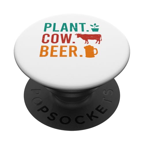 Plant Cow Beer Funny Costume Gardener Farmer Drinker PopSockets Klebender PopGrip Plant Cow Beer Funny Costume Gardener Farmer Drinker PopSockets Klebender PopGrip von Farmer Vacations Costume