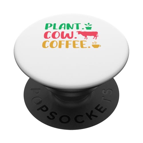 Plant Cow Coffee Funny Costume Gardener Farmer Drinker PopSockets Klebender PopGrip Plant Cow Coffee Funny Costume Gardener Farmer Drinker PopSockets Klebender PopGrip von Farmer Vacations Costume