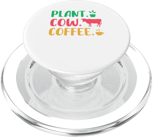 Plant Cow Coffee Funny Costume Gardener Farmer Drinker PopSockets PopGrip für MagSafe Plant Cow Coffee Funny Costume Gardener Farmer Drinker PopSockets PopGrip für MagSafe von Farmer Vacations Costume