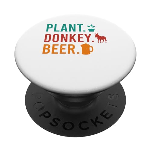 Plant Donkey Beer Funny Costume Gardener Farmer Drinker PopSockets Klebender PopGrip Plant Donkey Beer Funny Costume Gardener Farmer Drinker PopSockets Klebender PopGrip von Farmer Vacations Costume
