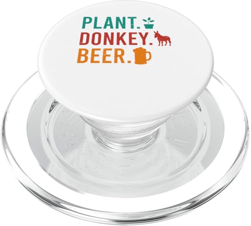 Plant Donkey Beer Funny Costume Gardener Farmer Drinker PopSockets PopGrip für MagSafe Plant Donkey Beer Funny Costume Gardener Farmer Drinker PopSockets PopGrip für MagSafe von Farmer Vacations Costume