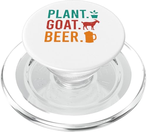 Plant Goat Beer Funny Costume Gardener Farmer Drinker PopSockets PopGrip für MagSafe Plant Goat Beer Funny Costume Gardener Farmer Drinker PopSockets PopGrip für MagSafe von Farmer Vacations Costume