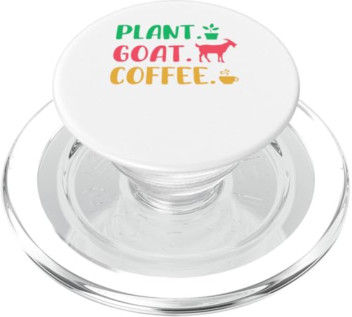 Plant Goat Coffee Funny Costume Gardener Farmer Drinker PopSockets PopGrip für MagSafe von Farmer Vacations Costume