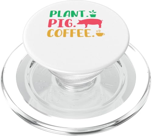 Plant Pig Coffee Funny Costume Gardener Farmer Drinker PopSockets PopGrip für MagSafe Plant Pig Coffee Funny Costume Gardener Farmer Drinker PopSockets PopGrip für MagSafe von Farmer Vacations Costume