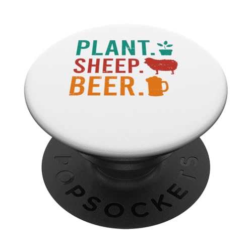 Plant Sheep Beer Funny Costume Gardener Farmer Drinker PopSockets Klebender PopGrip Plant Sheep Beer Funny Costume Gardener Farmer Drinker PopSockets Klebender PopGrip von Farmer Vacations Costume