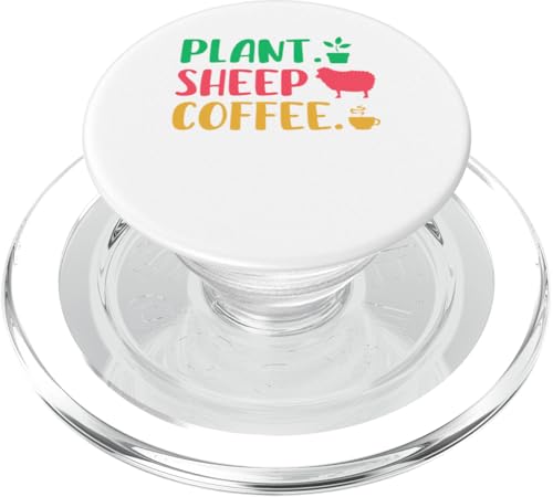 Plant Sheep Coffee Funny Costume Gardener Farmer Drinker PopSockets PopGrip für MagSafe Plant Sheep Coffee Funny Costume Gardener Farmer Drinker PopSockets PopGrip für MagSafe von Farmer Vacations Costume