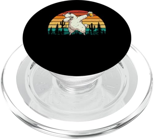 Vintage Retro Dabbing Llama Drinking Beer Drinker Farmer PopSockets PopGrip für MagSafe Vintage Retro Dabbing Llama Drinking Beer Drinker Farmer PopSockets PopGrip für MagSafe von Farmer Vacations Costume