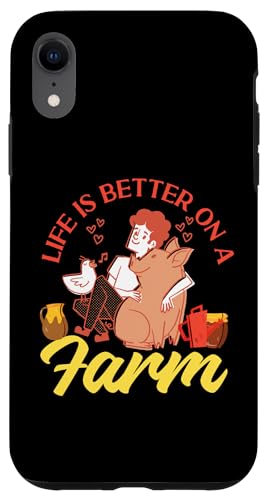 Das Leben ist besser auf einer Farm Hülle für iPhone XR Das Leben ist besser auf einer Farm Hülle für iPhone XR von Farming Tractor And Agriculture Designs For Kids