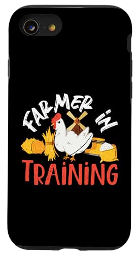 Farmer in Training Huhn für Kinder Hülle für iPhone SE (2020) / 7 / 8 von Farming Tractor And Agriculture Designs For Kids