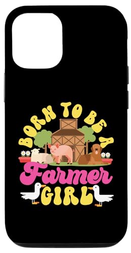 Geboren, um eine Farmerin zu sein, Scheune Hülle für iPhone 12/12 Pro von Farming Tractor And Agriculture Designs For Kids