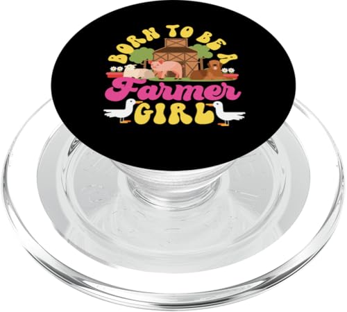 Geboren, um eine Farmerin zu sein, Scheune PopSockets PopGrip für MagSafe Geboren, um eine Farmerin zu sein, Scheune PopSockets PopGrip für MagSafe von Farming Tractor And Agriculture Designs For Kids