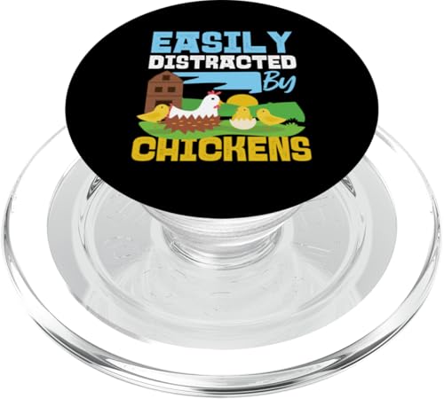 Leicht abgelenkt von Hühnerbauern PopSockets PopGrip für MagSafe Leicht abgelenkt von Hühnerbauern PopSockets PopGrip für MagSafe von Farming Tractor And Agriculture Designs For Kids