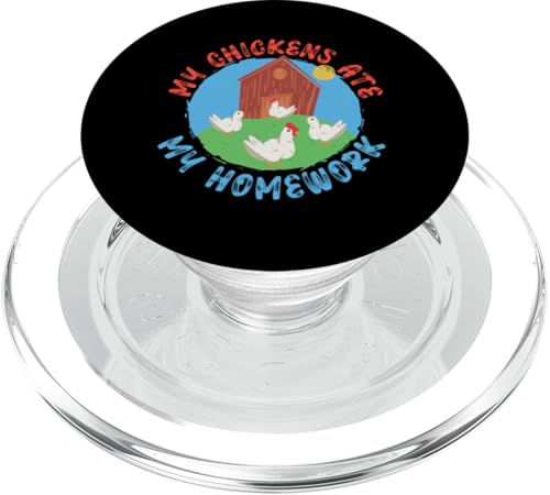 Meine Hühner haben meine Hausaufgabenscheune gefressen PopSockets PopGrip für MagSafe Meine Hühner haben meine Hausaufgabenscheune gefressen PopSockets PopGrip für MagSafe von Farming Tractor And Agriculture Designs For Kids