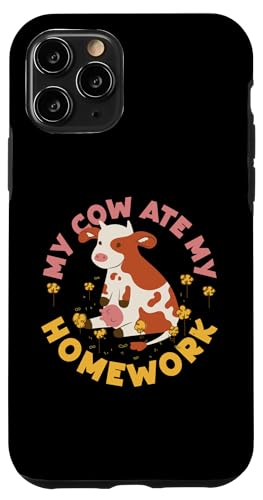 Meine Kuh hat meine Hausaufgaben gefressen Farmer Hülle für iPhone 11 Pro Meine Kuh hat meine Hausaufgaben gefressen Farmer Hülle für iPhone 11 Pro von Farming Tractor And Agriculture Designs For Kids