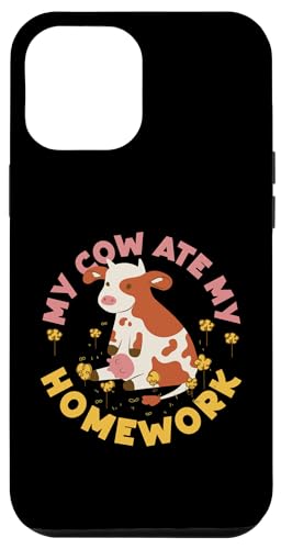 Meine Kuh hat meine Hausaufgaben gefressen Farmer Hülle für iPhone 12 Pro Max Meine Kuh hat meine Hausaufgaben gefressen Farmer Hülle für iPhone 12 Pro Max von Farming Tractor And Agriculture Designs For Kids