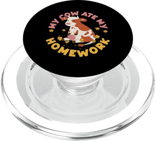 Meine Kuh hat meine Hausaufgaben gefressen Farmer PopSockets PopGrip für MagSafe Meine Kuh hat meine Hausaufgaben gefressen Farmer PopSockets PopGrip für MagSafe von Farming Tractor And Agriculture Designs For Kids