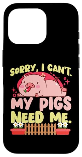 Sorry, I Can't My Pigs Need Me. Hülle für iPhone 16 Pro Sorry, I Can't My Pigs Need Me. Hülle für iPhone 16 Pro von Farming Tractor And Agriculture Designs For Kids
