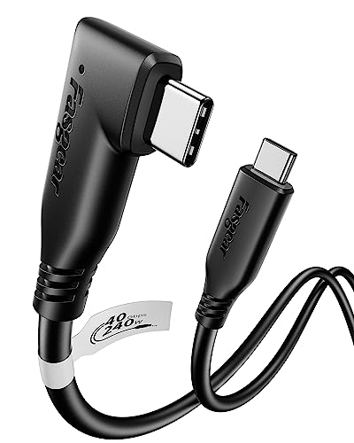 Fasgear USB4-Kabel 40Gbps USB C auf USB C 1m - Typ-C-Kabel 240W Schnellladung, HD-Display-Kabel unterstützen 8K@60Hz/4K@60Hz - 1M TPE Dual C Kabel für alle Typ-C-Geräte und Thunderbolt 4/3 von Fasgear