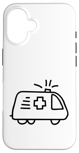Ambulance Driver Cartoon Zeichnung Hülle für iPhone 16 Ambulance Driver Cartoon Zeichnung Hülle für iPhone 16 von Fashion Tees