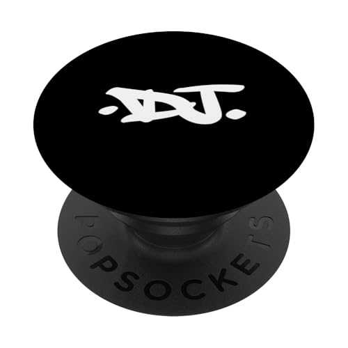 DJ Word Disc Jokey Drum und Bass Festival PopSockets Klebender PopGrip DJ Word Disc Jokey Drum und Bass Festival PopSockets Klebender PopGrip von Fashion Tees