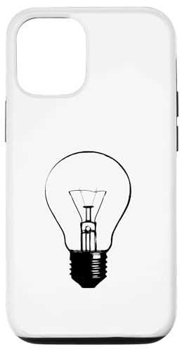Retro-Glühbirne, Kunst, Brainstorm-Beleuchtung Hülle für iPhone 12/12 Pro Retro-Glühbirne, Kunst, Brainstorm-Beleuchtung Hülle für iPhone 12/12 Pro von Fashion Tees