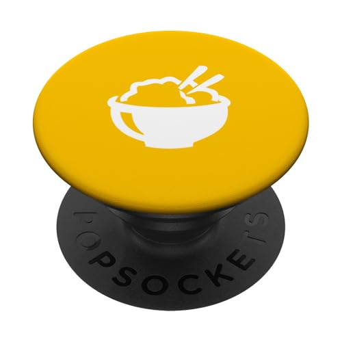 Schüssel Reis mit Essstäbchen PopSockets Klebender PopGrip Schüssel Reis mit Essstäbchen PopSockets Klebender PopGrip von Fashion Tees