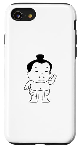 Sumo Wrestler niedlicher Cartoon-Wrestler Hülle für iPhone SE (2020) / 7 / 8 von Fashion Tees