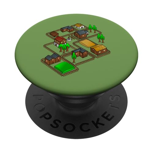 Videospiel RTS Echtzeit Strategie City Builder Farm Gamer PopSockets Klebender PopGrip Videospiel RTS Echtzeit Strategie City Builder Farm Gamer PopSockets Klebender PopGrip von Fashion Tees