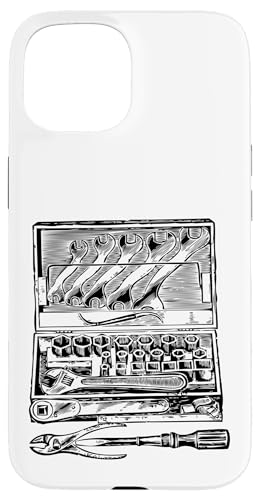 Werkzeugkoffer Werkzeugkoffer Hülle für iPhone 15 Werkzeugkoffer Werkzeugkoffer Hülle für iPhone 15 von Fashion Tees