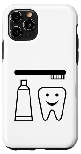 Zahnarztbürste Zähne Happy Face Cartoon Hülle für iPhone 11 Pro Zahnarztbürste Zähne Happy Face Cartoon Hülle für iPhone 11 Pro von Fashion Tees