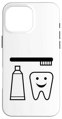 Zahnarztbürste Zähne Happy Face Cartoon Hülle für iPhone 16 Pro Max Zahnarztbürste Zähne Happy Face Cartoon Hülle für iPhone 16 Pro Max von Fashion Tees