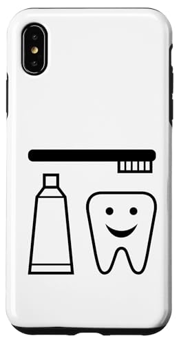 Zahnarztbürste Zähne Happy Face Cartoon Hülle für iPhone XS Max Zahnarztbürste Zähne Happy Face Cartoon Hülle für iPhone XS Max von Fashion Tees