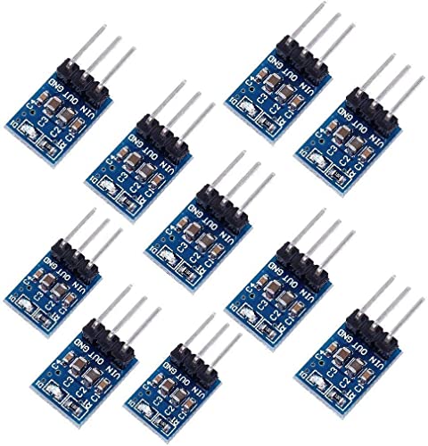 Fasizi 10pcs 3.3 DC Spannungsregler Step Down Netzteilmodul 4.75V-12V bis 3.3V 800mA von Fasizi