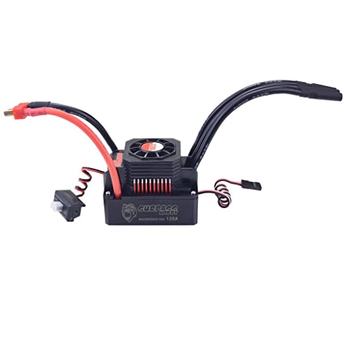 Fasizi 120A Brushless Wasserdichter ESC für 2-6S 1/10 2-4S 1/12 Rc Autoteile von Fasizi