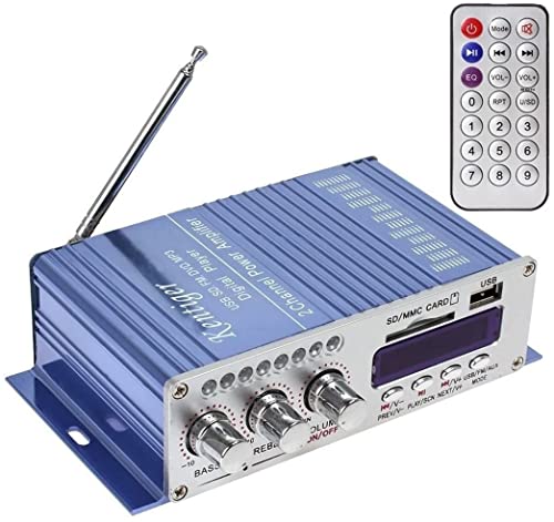 Fasizi 12V Hi-Fi Digital Stereo Audio Verstärker USB SD DVD FM Audio Stereo Radio MP3 Lautsprecher Auto Bluetooth Verstärker für Auto Boot Motorrad -Blau Fasizi 12V Hi-Fi Digital Stereo Audio Verstärker USB SD DVD FM Audio Stereo Radio MP3 Lautsprecher Auto Bluetooth Verstärker für Auto Boot Motorrad -Blau von Fasizi