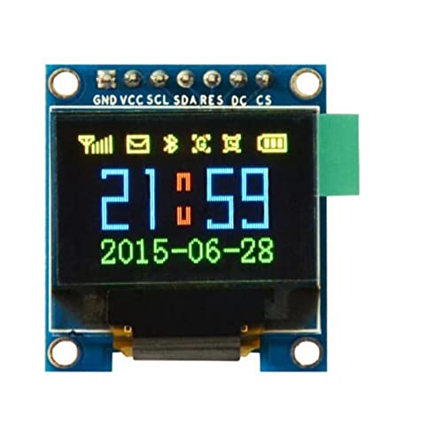 Fasizi 2,4 cm (0,95 Zoll), 7-polig, bunt, 65 K SPI OLED-Display-Modul, SSD1331, 96 x 64 Auflösung für 51 STM32 von Fasizi