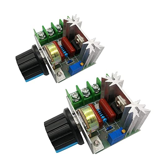 Fasizi 2pcs 25A PWM AC Motor Speed Control Controller 2000W Einstellbarer Spannungsregler 50-220V von Fasizi