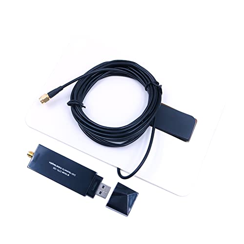 Fasizi DAB-Radioempfänger im Auto Antenne Digital DAB+ Adapter Tuner Box Audio USB Amplified Loop Antenne Dekodierung Radioempfang für Android von Fasizi