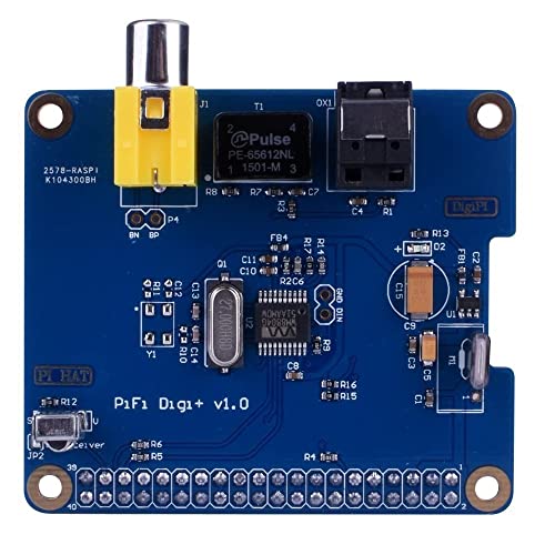 Fasizi HiFi DiGi+ Digitale Soundkarte I2S SPDIF optische Faser RCA für Raspberry Pi 3 2 Modell B B+ von Fasizi