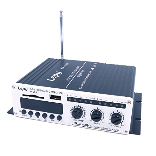 Fasizi LP-V9S Lepy Digital Player Auto Power Hi-Fi Stereo Audio Verstärker DVD MP4 Lautsprecher Auto Motorrad Super BASS FM AMP 2X 20W mit 3A PowerSupply -Schwarz Fasizi LP-V9S Lepy Digital Player Auto Power Hi-Fi Stereo Audio Verstärker DVD MP4 Lautsprecher Auto Motorrad Super BASS FM AMP 2X 20W mit 3A PowerSupply -Schwarz von Fasizi