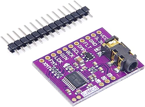 Fasizi PCM5102A Digital-zu-Analog-Konverter, PLL-Sprachmodul, Stereo-DAC-Soundkarten-Platine, 3,5 mm Stereo-Klinkenstecker, 24 Bits, digitales Audio-Modul für Raspberry Pi von Fasizi