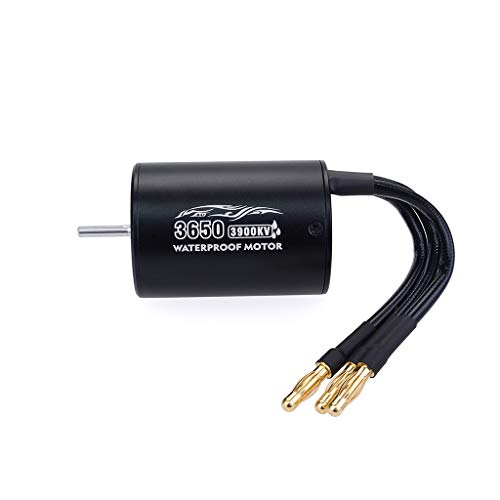 Fasizi RC 3650 3900KV 4Poles Sensorless Slotless Brushless Motor for 1/10 Racing Car Brushless ESC Accessory von Fasizi