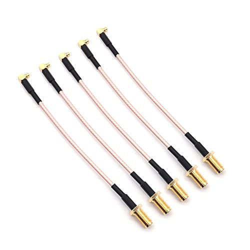 Fasizi RG316 Pigtail-Antennenstecker SMA-Stecker auf MMCX-Stecker, verlustarmer Koaxialkabel-Adapter, rechtwinklig, SMA, externe Spirale, Innenloch, 5 Stück Fasizi RG316 Pigtail-Antennenstecker SMA-Stecker auf MMCX-Stecker, verlustarmer Koaxialkabel-Adapter, rechtwinklig, SMA, externe Spirale, Innenloch, 5 Stück von Fasizi